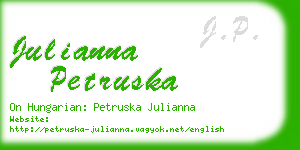 julianna petruska business card